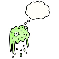 cartoon slime monster N14