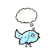 little blue bird cartoon N2