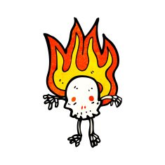 skull cartoon character N10