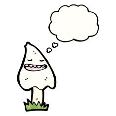 cartoon mushroom N113