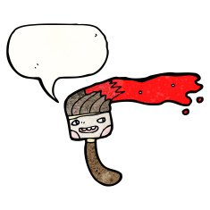 talking paint brush cartoon N2