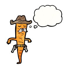 cowboy carrot cartoon N4