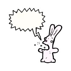 burping rabbit cartoon N14