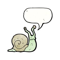 Funny Cartoon Snail N4