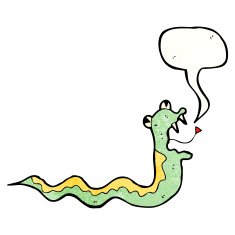 hissing snake cartoon N41
