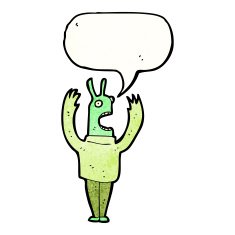shreiking alien cartoon N2