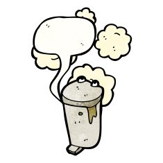 gross rubbish bin cartoon N4