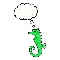 seahorse cartoon N4