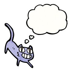 funny cartoon cat N228