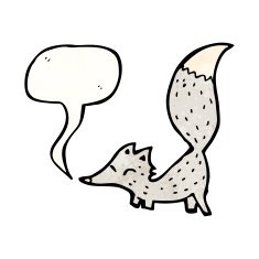 cute cartoon little wolf N2
