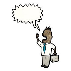 cartoon shouting businessman N4