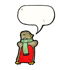 cartoon christmas robin N68