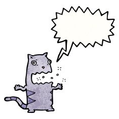 burping cat cartoon N28