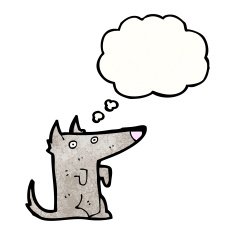 cartoon wolf cub N16
