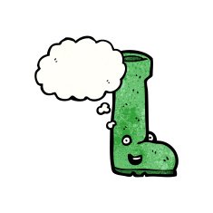 cartoon wellington boot N16
