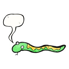 cartoon hissing snake N54