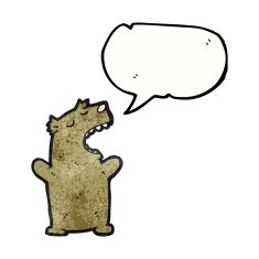cartoon talking bear N2
