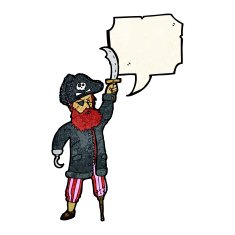 pirate captain cartoon N8