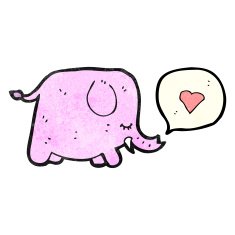 Cute elephant cartoon N19