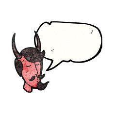 Cartoon Devil Head N9