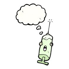 cartoon medical needle N23