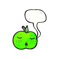 cute cartoon apple (raster version) N6