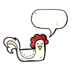 Cartoon Chicken N123