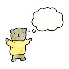 cartoon teddy bear N283
