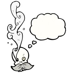 funny cartoon skull N53