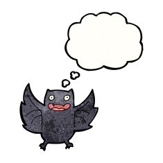 halloween bat cartoon N10