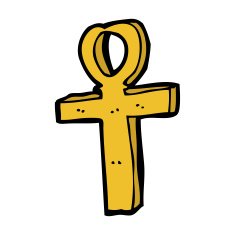 cartoon ankh symbol N11