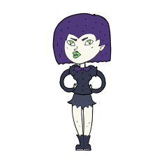 Cartoon Vampire Girl N273