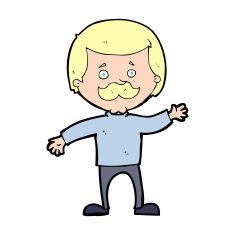 cartoon dad waving N12