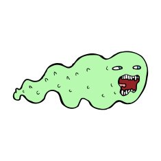 Cartoon Ghost N206