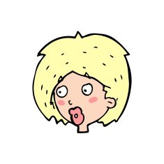 cartoon woman looking N12