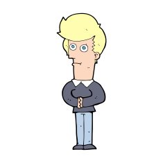 cartoon man staring N12