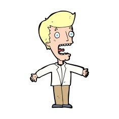 cartoon screaming man N24