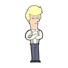 cartoon annoyed man N92