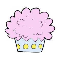 cartoon cup cake N30