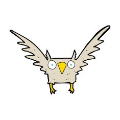 Cartoon Owl N186
