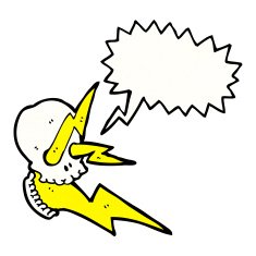 crazy cartoon skull N5