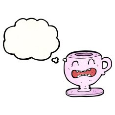 cartoon tea cup N41