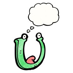 cartoon letter u N20