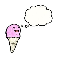 Cartoon Ice Cream Cone N71