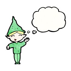 Cartoon Christmas Elf N131