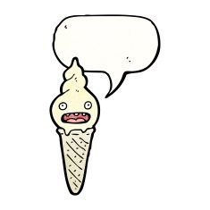 cartoon ice cream character N4