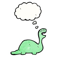 cartoon friendly dinosaur N15