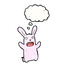 funny pink rabbit cartoon N8