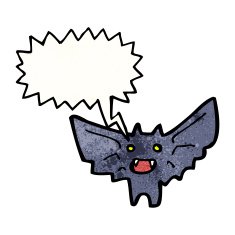 cartoon vampire bat N37