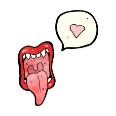 monster vampire mouth cartoon N6
